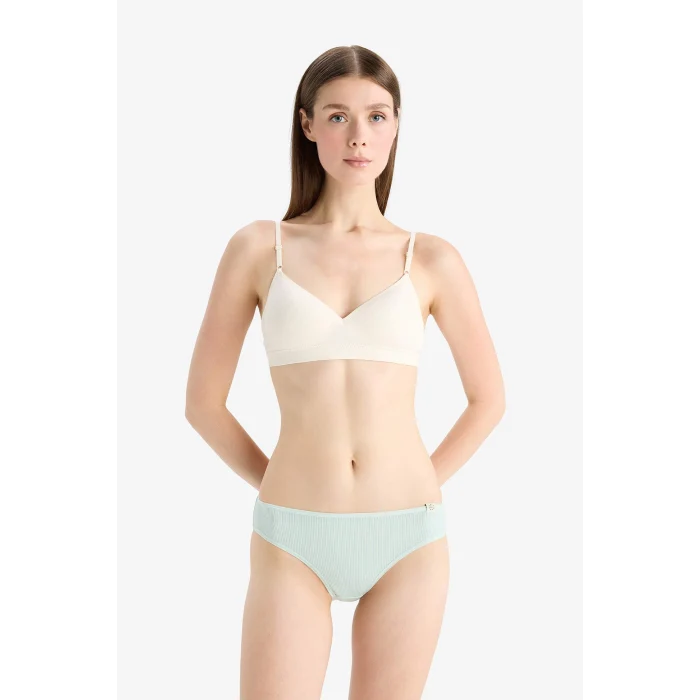 Defacto D6404 Yeşil Ribana 3lü Askılı Brief Külot-Fall in Love