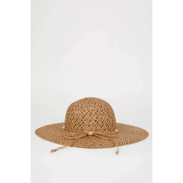 Defacto M8811 Bej Kadın Hasır Şapka