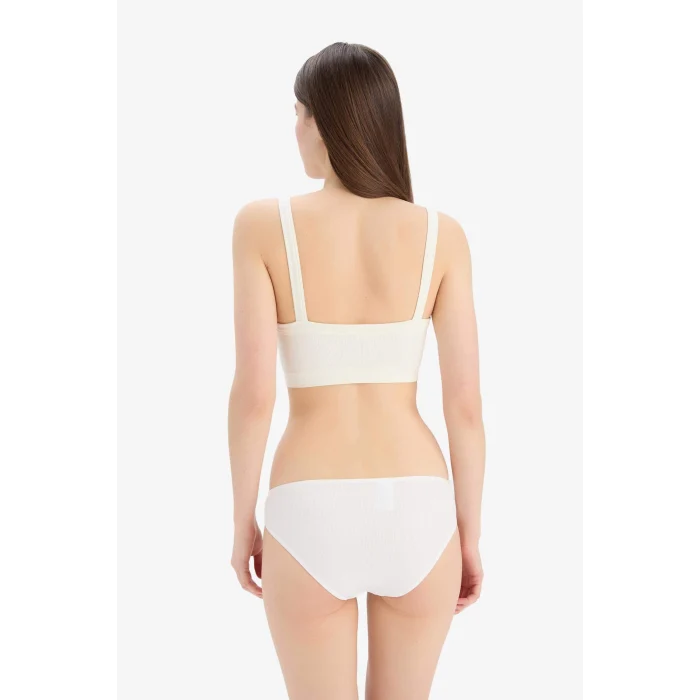 Defacto D6404 Bej Ribana 3lü Askılı Brief Külot-Fall in Love