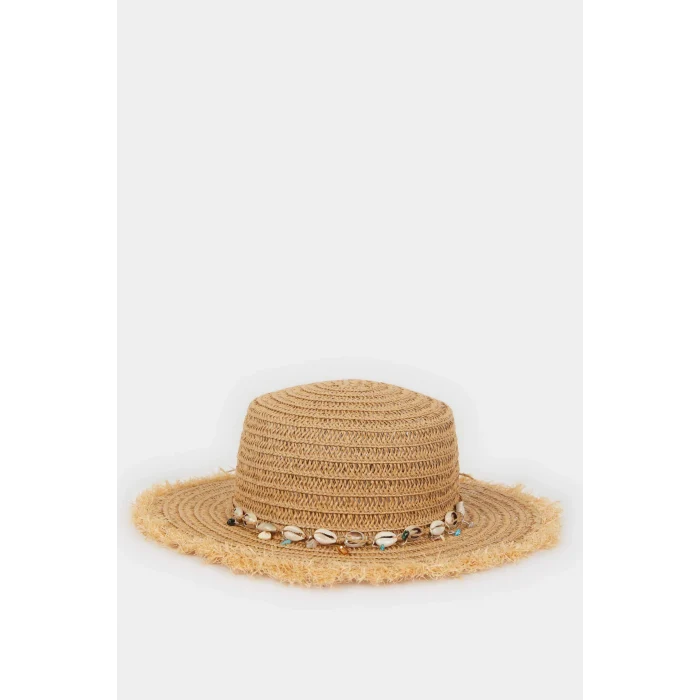 Defacto N4408 Bej Kadın Hasır Şapka