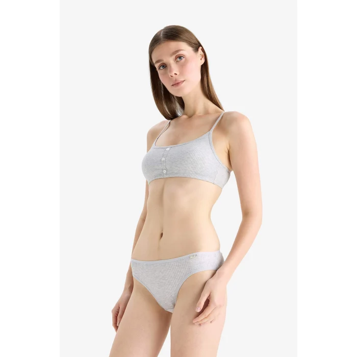 Defacto D6404 Pembe Ribana 3lü Askılı Brief Külot-Fall in Love