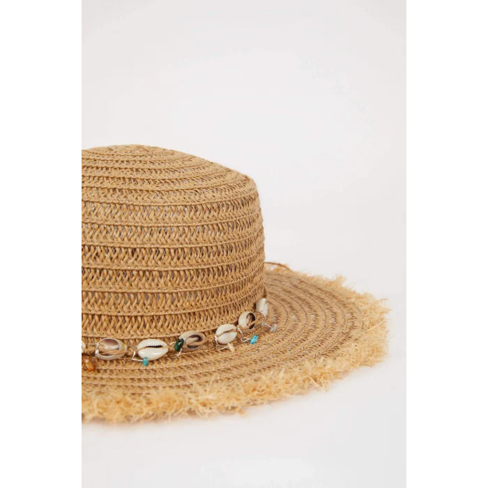 Defacto N4408 Bej Kadın Hasır Şapka