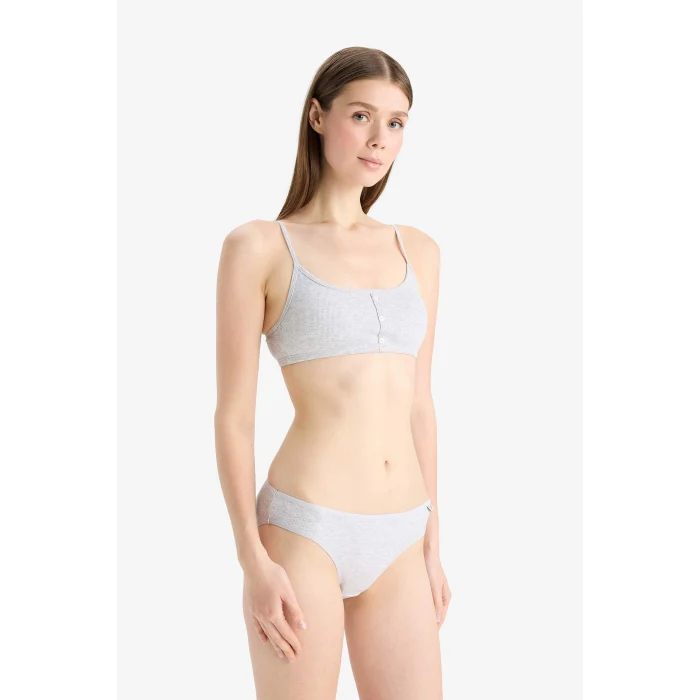 Defacto D6404 Pembe Ribana 3lü Askılı Brief Külot-Fall in Love