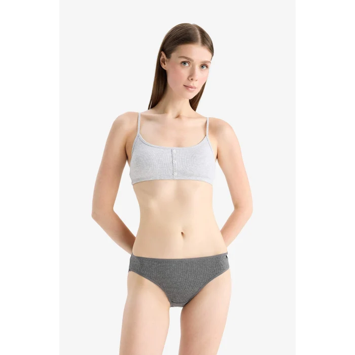 Defacto D6404 Pembe Ribana 3lü Askılı Brief Külot-Fall in Love