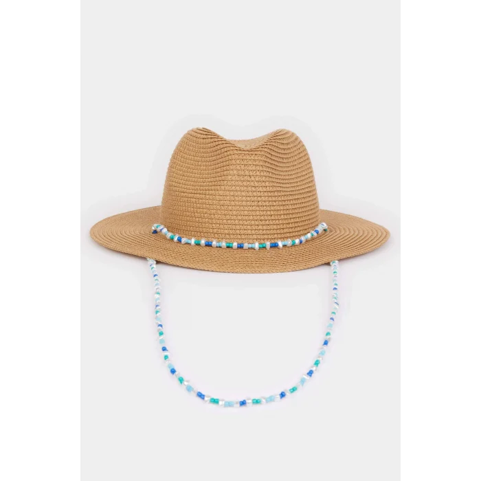 Defacto D9469 Kahve Kadın Hasır Şapka