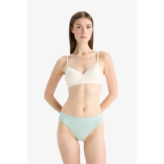 Defacto E4926 Yeşil Ribana 3lü Brief Külot-Fall in Love