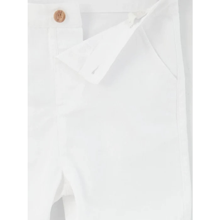 LCW baby Turkuaz Kısa Kollu Desenli Erkek Bebek Gömlek ve Şort 2li Takım