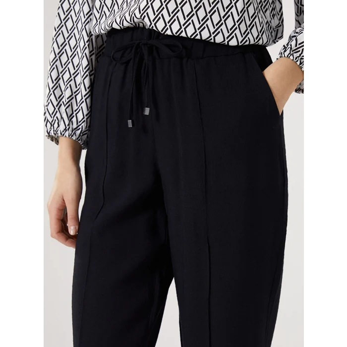 LCWAIKIKI Classic Siyah Beli Lastikli Kadın Pantolon