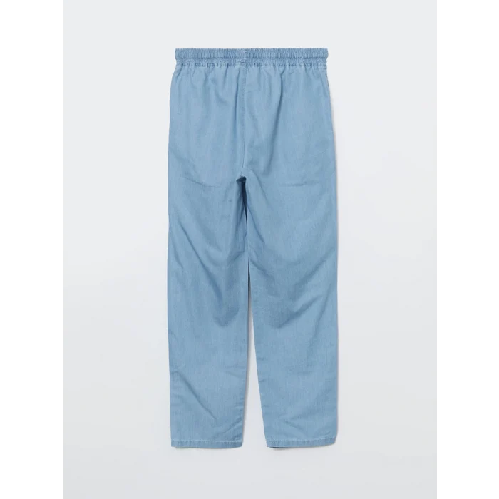 LCW Modest Indigo Beli Lastikli Carrot Fit Kadın Jean Pantolon