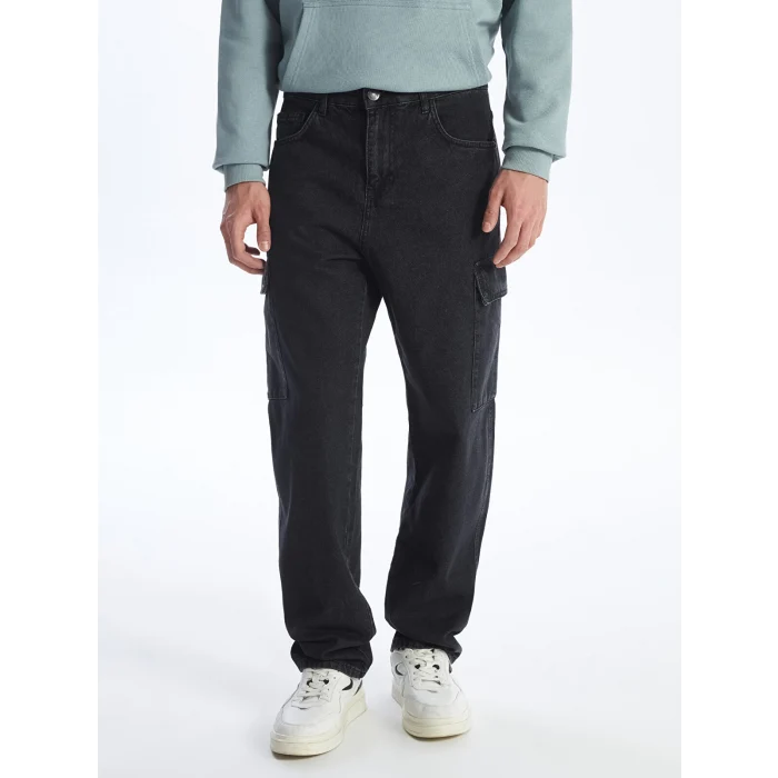 LCW Jeans Antrasit Baggy Fit Erkek Jean Pantolon