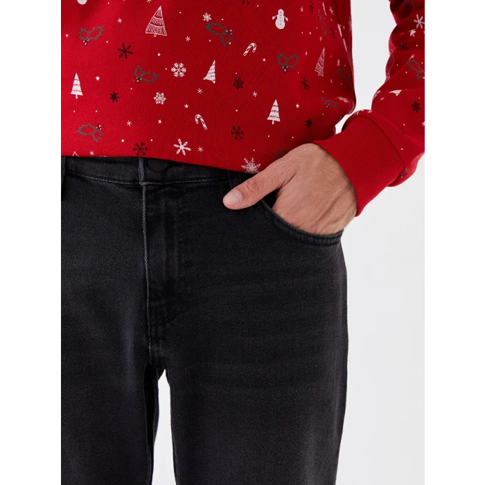 XSIDE Siyah 750 Slim Fit Erkek Jean Pantolon