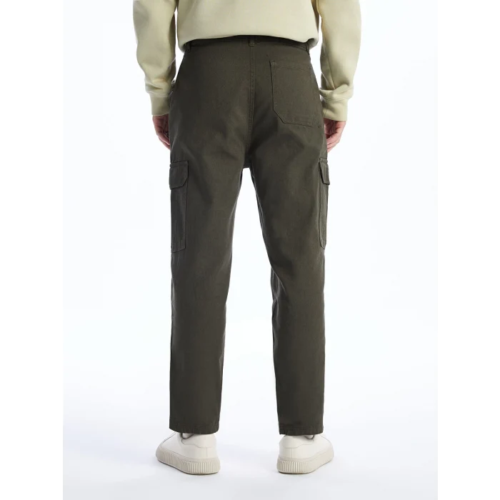 XSIDE Haki Rahat Kalıp Erkek Kargo Pantolon