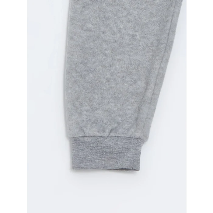 LCW Kids Lacivert Bisiklet Yaka Polar Erkek Çocuk Pijama Takımı