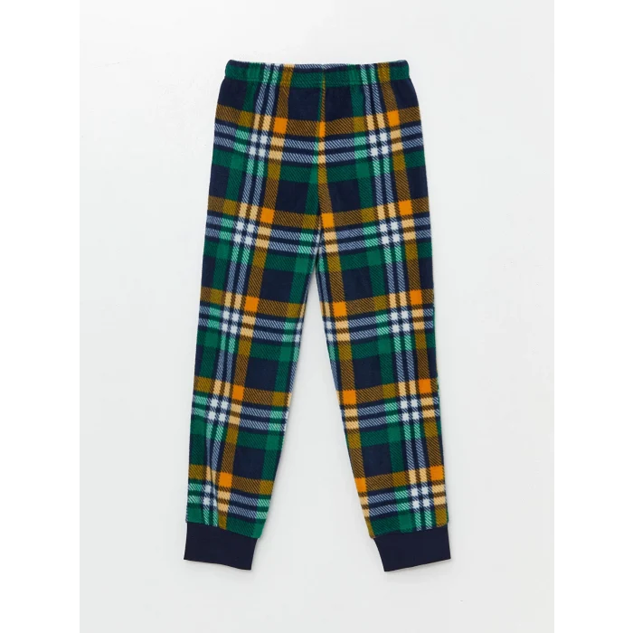 LCW Kids Lacivert Bisiklet Yaka Erkek Çocuk Pijama Takımı