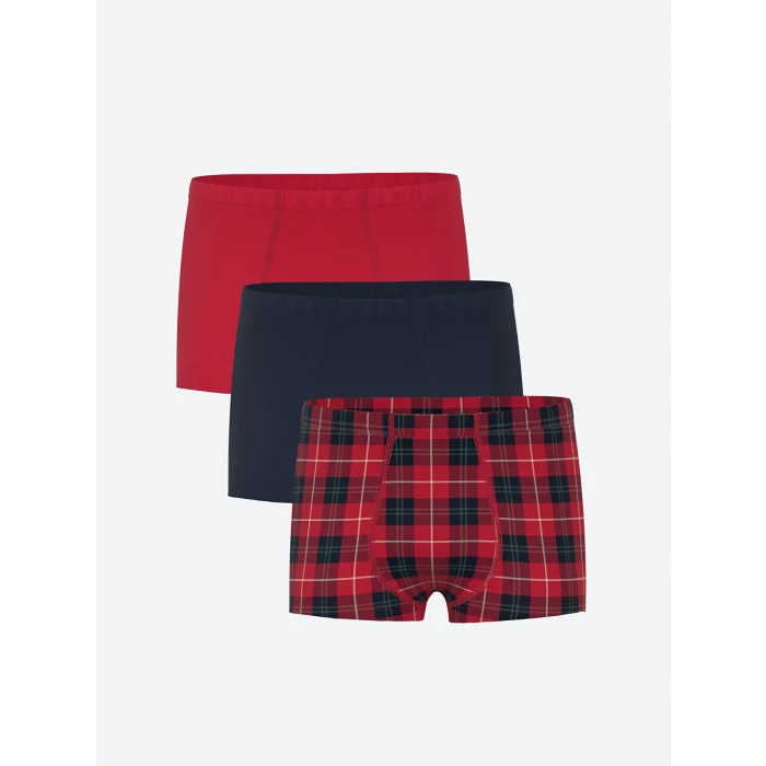 LCW Kids Lacivert Erkek Çocuk Boxer 3lü