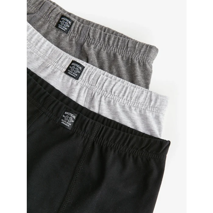 LCW Kids Siyah Basic Pamuklu Erkek Çocuk Boxer 3lü