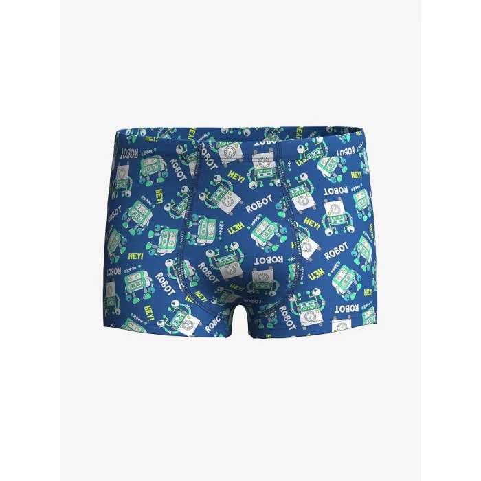 LCW Kids Mavi Baskılı Erkek Çocuk Boxer 3lü