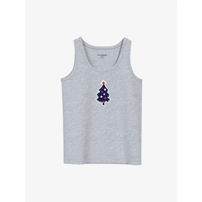 LCW Kids Gri Bisiklet Yaka Erkek Çocuk Atlet 2li