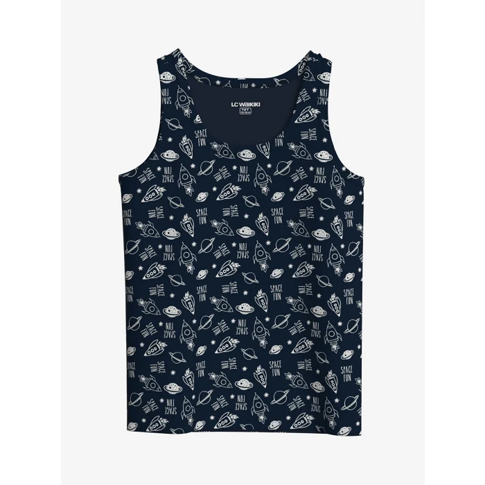 LCW Kids Lacivert Bisiklet Yaka Erkek Çocuk Atlet 2li