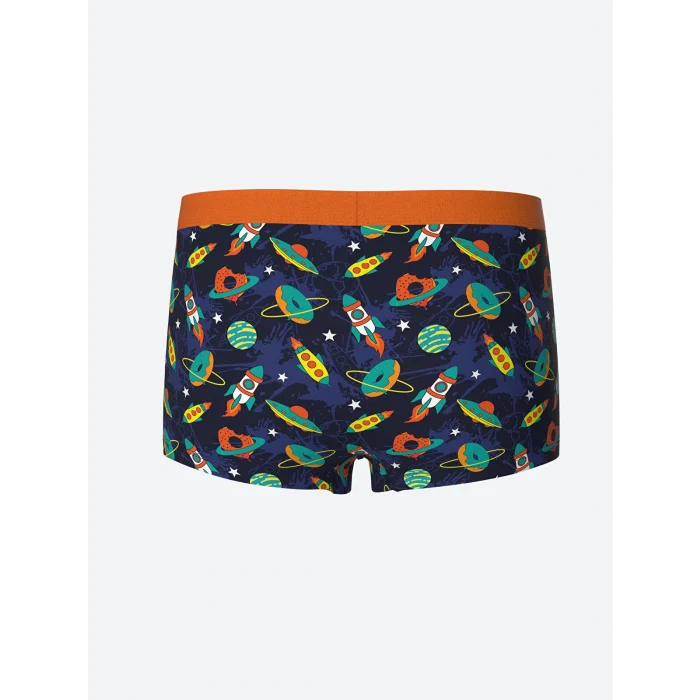 LCW Kids Mavi Baskılı Erkek Çocuk Boxer 3lü