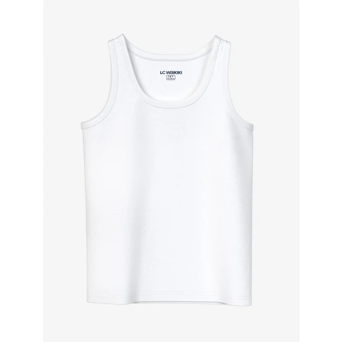 LCW Kids Lacivert Bisiklet Yaka Erkek Çocuk Atlet 2li