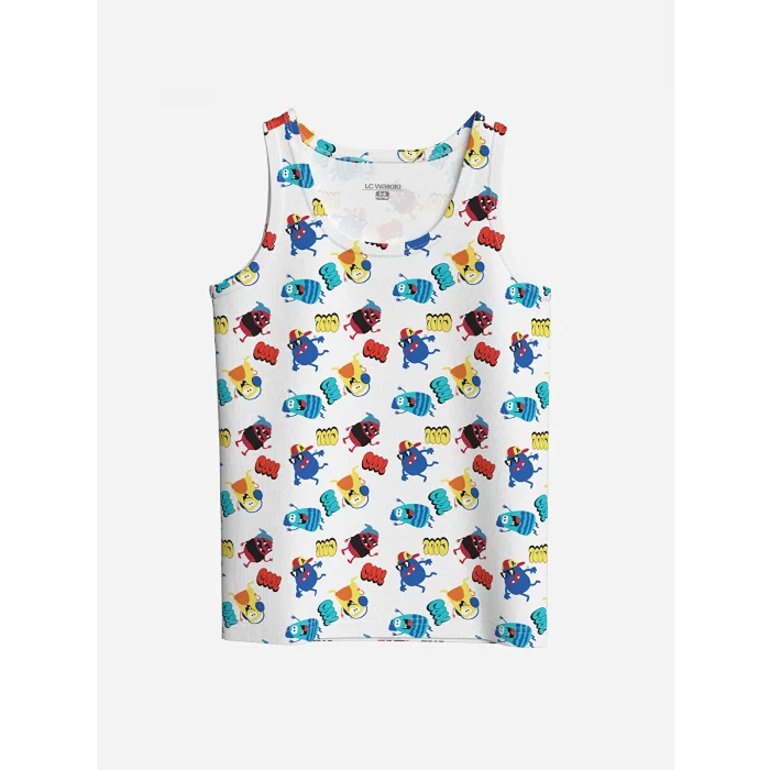 LCW Kids Beyaz Bisiklet Yaka Erkek Çocuk Atlet 2li