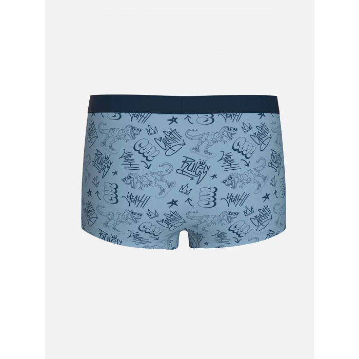 LCW Kids Mavi Baskılı Erkek Çocuk Boxer 3lü