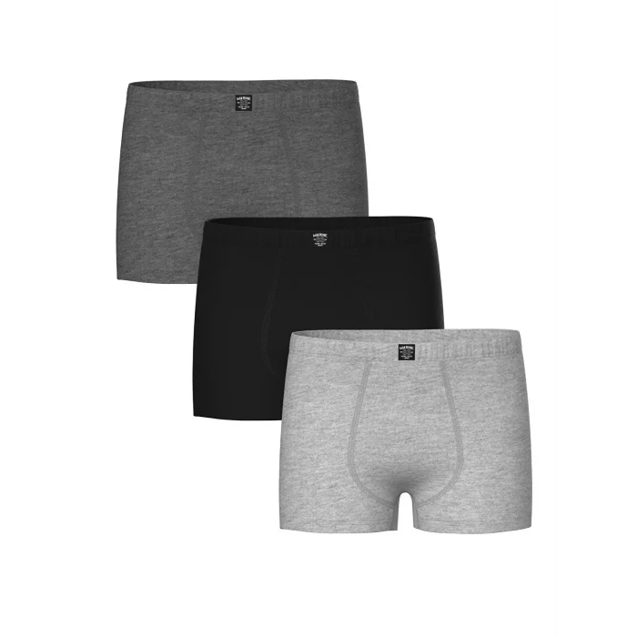 LCW Kids Siyah Basic Erkek Çocuk Boxer 3lü
