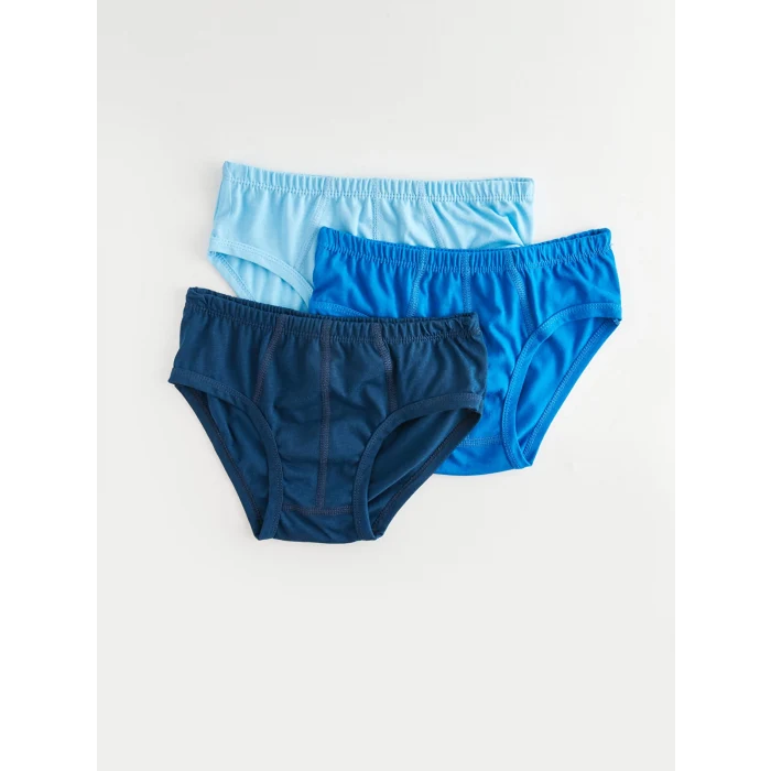 LCW Kids Lacivert Basic Pamuklu Erkek Çocuk Külot 3lü