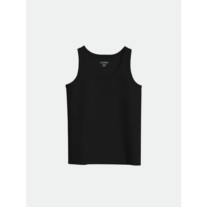 LCW Kids Siyah Bisiklet Yaka Erkek Çocuk Atlet 2li