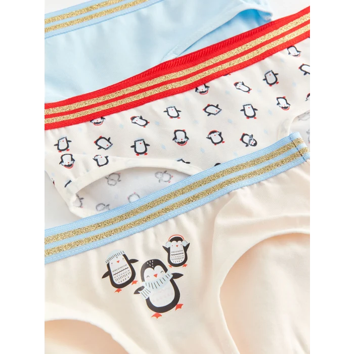 LCW Kids Pembe Baskılı Kız Çocuk Külot 3lü