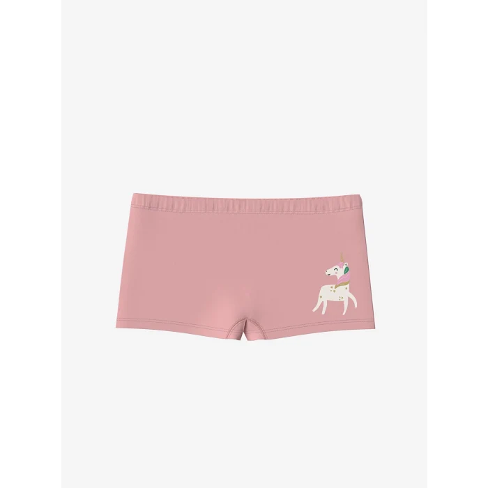 LCW Kids Turkuaz Baskılı Kız Çocuk Boxer 3lü