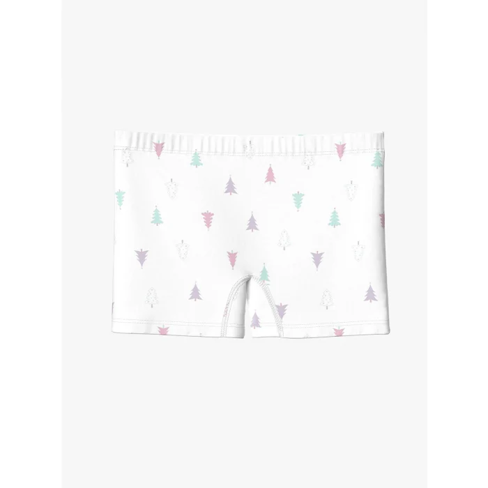 LCW Kids Beyaz Baskılı Kız Çocuk Boxer 3lü