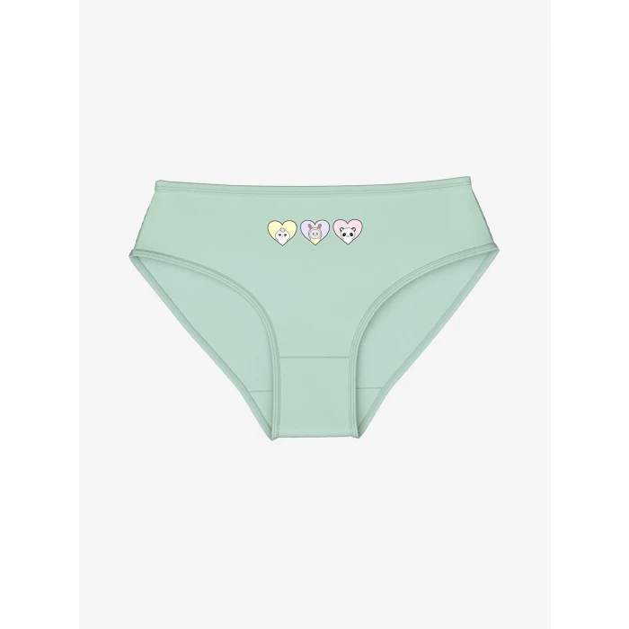 LCW Kids Lila Baskılı Kız Çocuk Külot 3lü