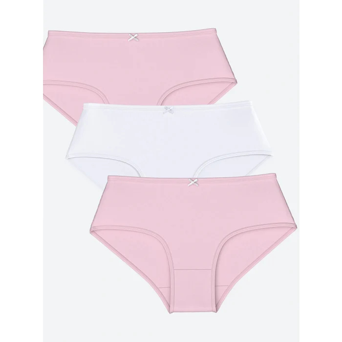 LCW Kids Pembe Basic Kız Çocuk Külot 3lü