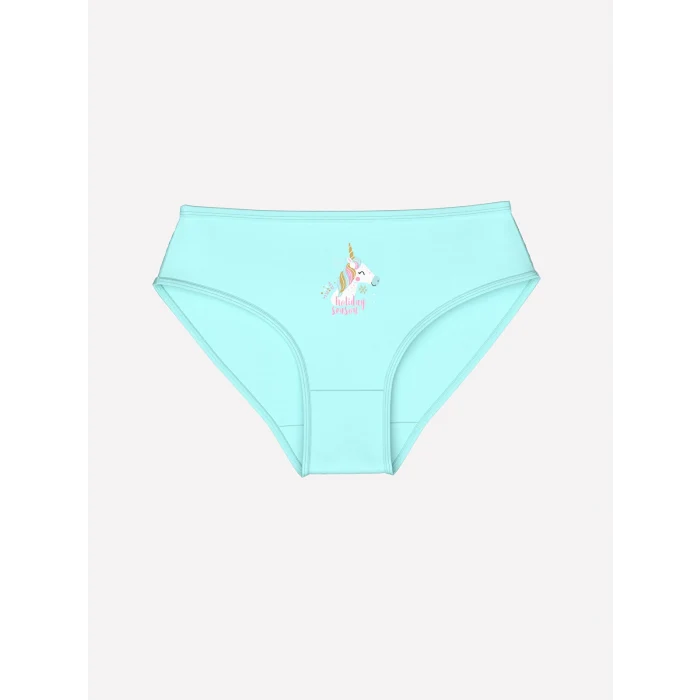 LCW Kids Beyaz Baskılı Kız Çocuk Külot 3lü