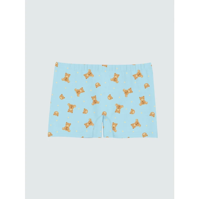 LCW Kids Pembe Ayı Teddy Baskılı Kız Çocuk Boxer 3lü