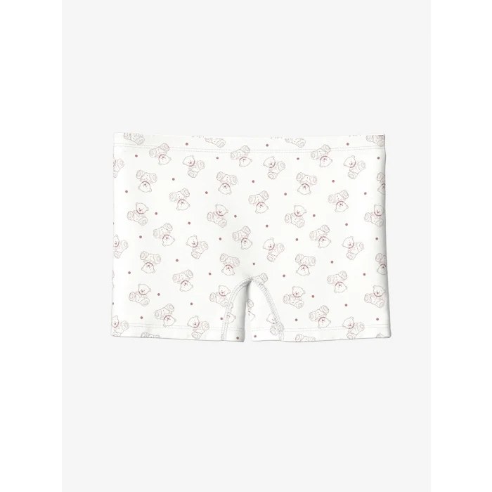 LCW Kids Ekru Baskılı Kız Çocuk Boxer 3lü