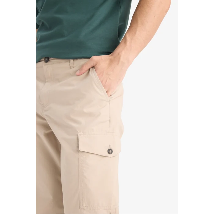 Defacto E5363 Bej %100 Pamuk Regular Fit Kapri