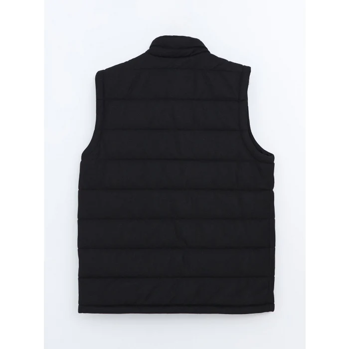 LCW Vision Siyah Slim Fit Dik Yaka Erkek Şişme Yelek