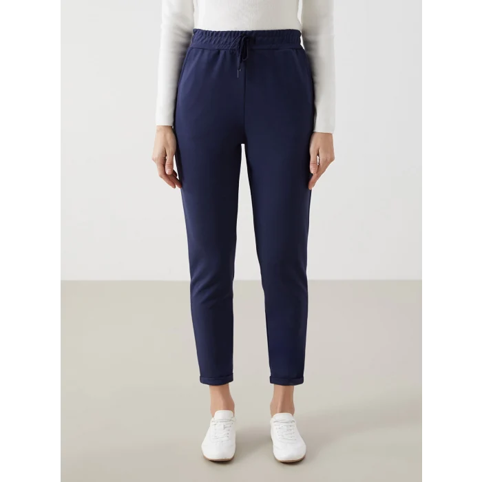 LCW Modest Lacivert Beli Lastikli Kadın Eşofman Altı