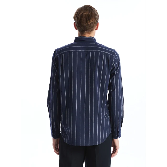 LCWAIKIKI Classic Lacivert Regular Fit Poplin Erkek Gömlek
