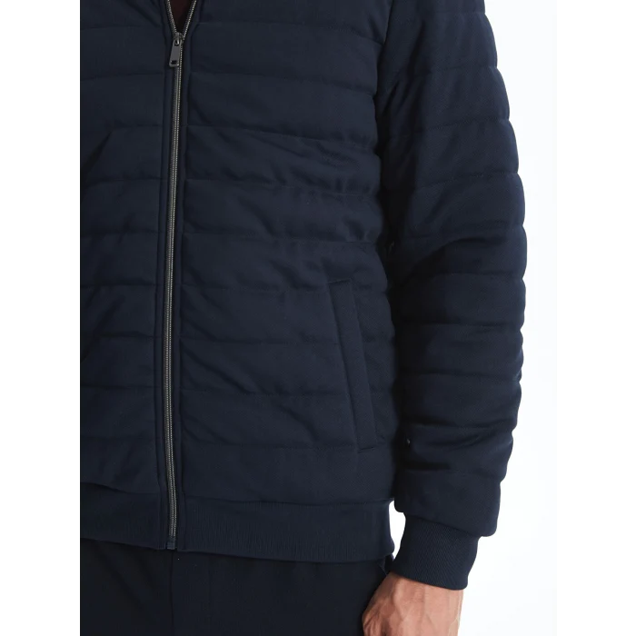 LCW Vision Lacivert Slim Fit Dik Yaka Erkek Mont