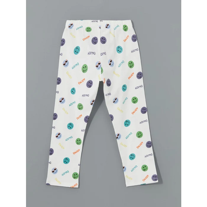 LCW Kids Ekru Resort Yaka Erkek Çocuk Pijama Takım