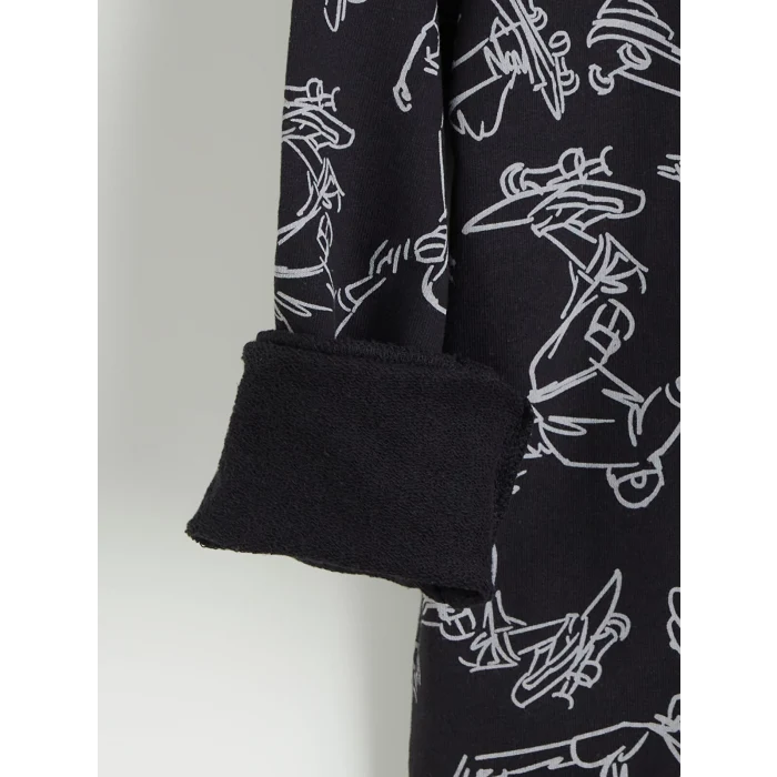 LCW Kids Siyah Kapüşonlu Erkek Çocuk Eşofman Takım