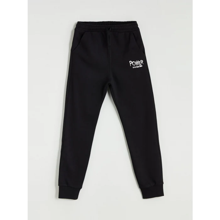 LCW Kids Siyah Kapüşonlu Erkek Çocuk Eşofman Takım