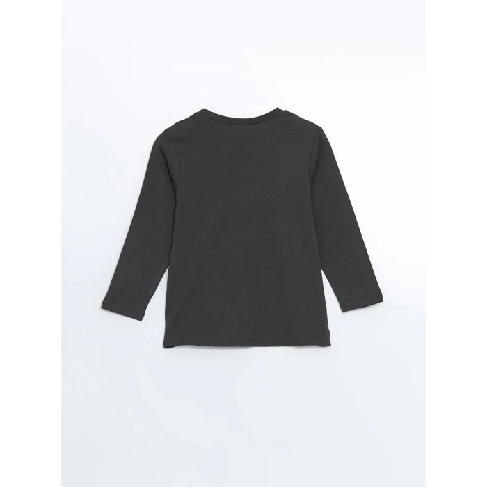 LCW Kids Gri Bisiklet Yaka Erkek Çocuk Pijama Takımı