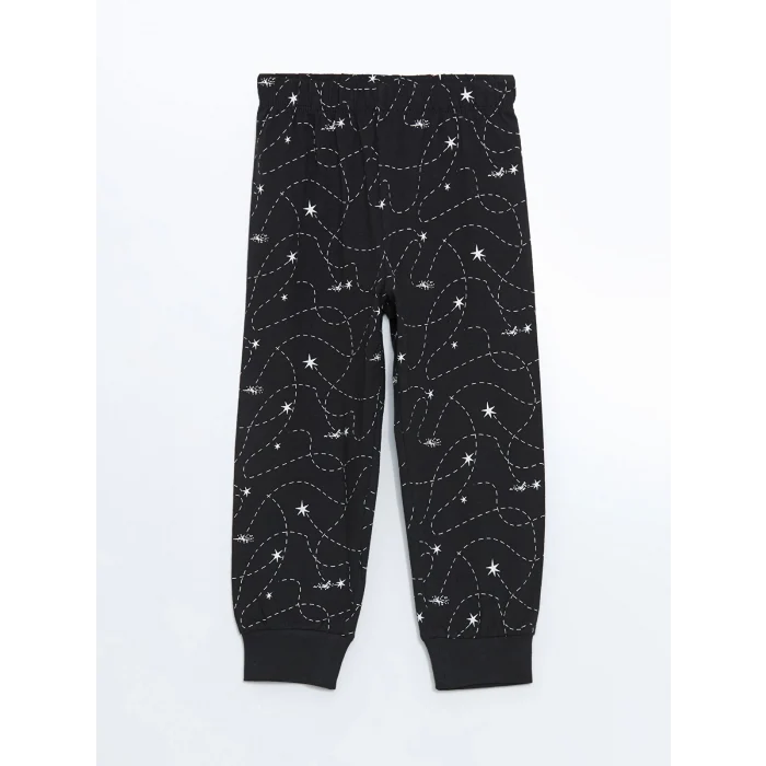 LCW Kids Gri Bisiklet Yaka Erkek Çocuk Pijama Takımı