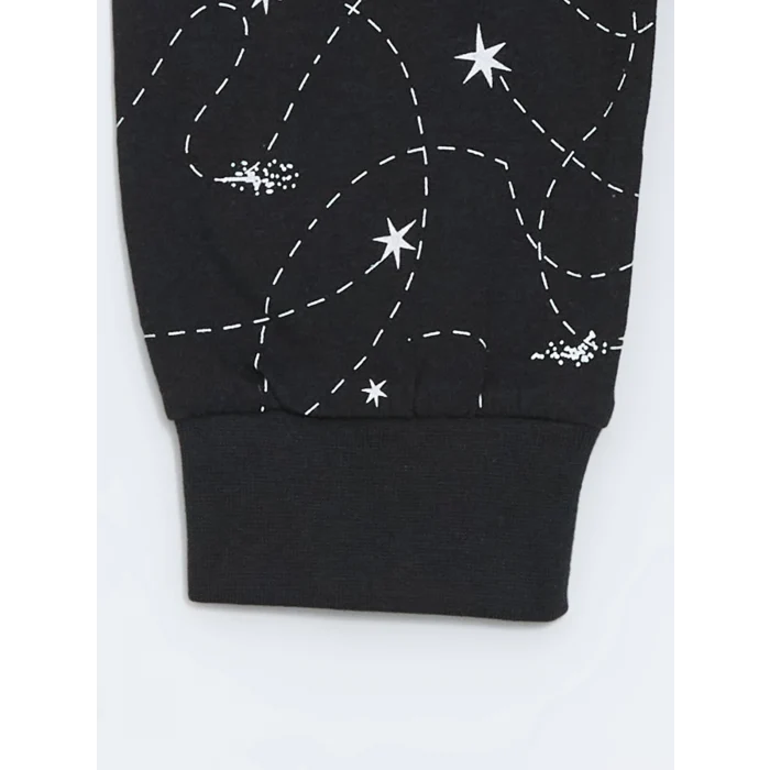 LCW Kids Gri Bisiklet Yaka Erkek Çocuk Pijama Takımı