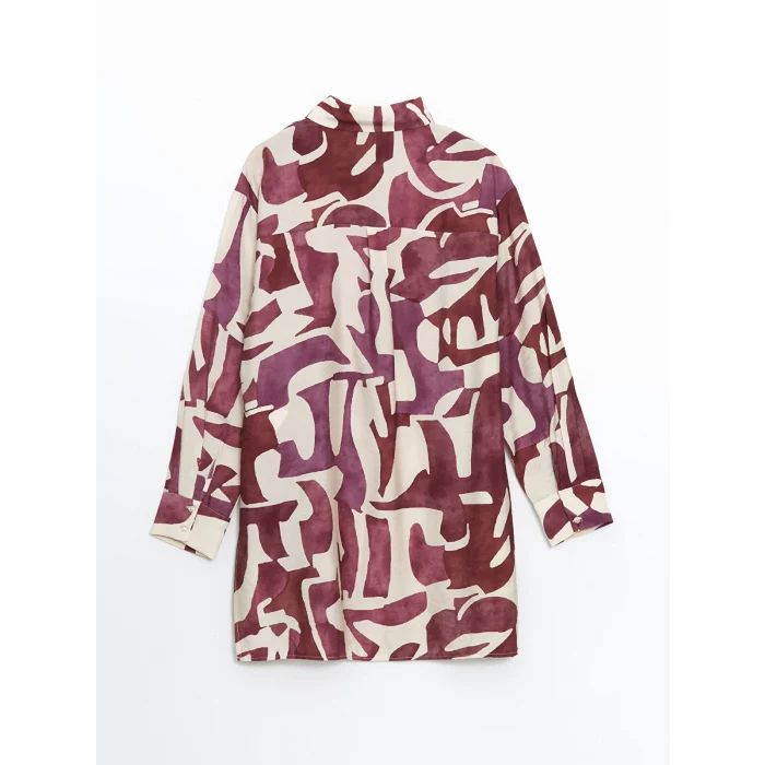 LCW Modest Kirmizi Desenli Kadın Gömlek Tunik